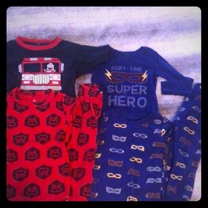 EUC 2T (6) Piece Pajama Bundle for Toddler Boy